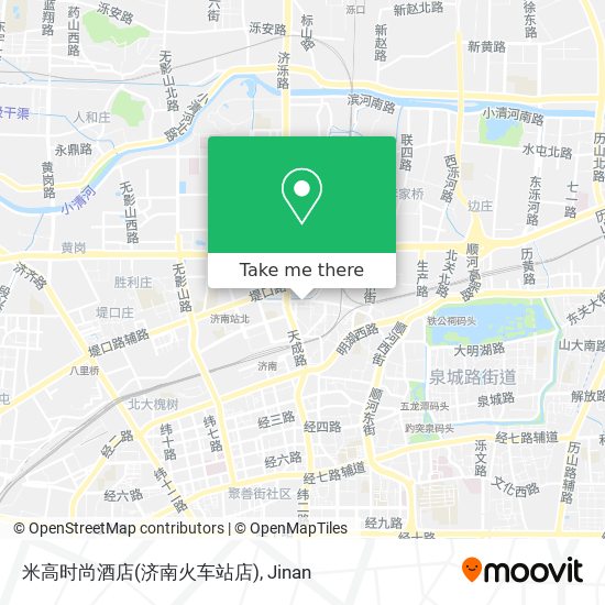 米高时尚酒店(济南火车站店) map