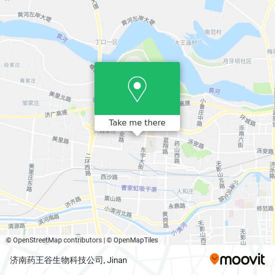 济南药王谷生物科技公司 map