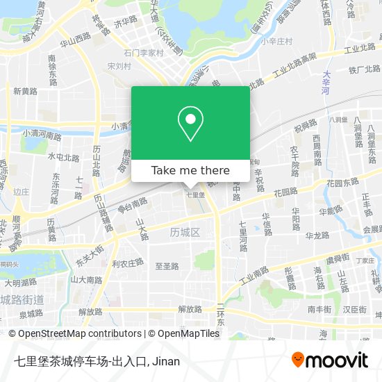 七里堡茶城停车场-出入口 map