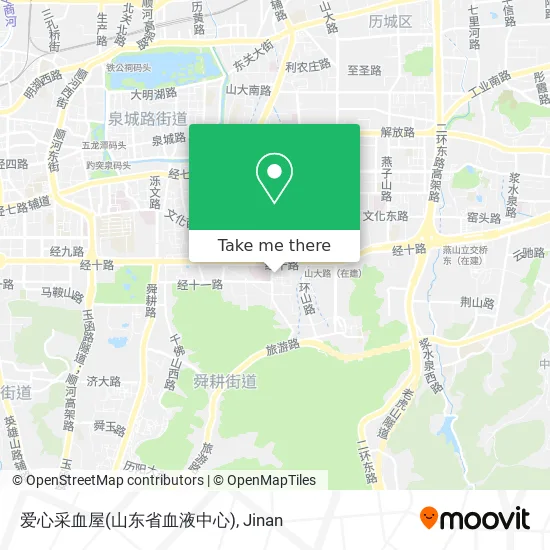 爱心采血屋(山东省血液中心) map