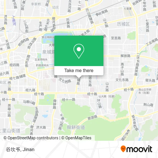 谷坎爷 map