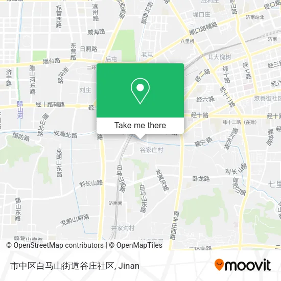 市中区白马山街道谷庄社区 map