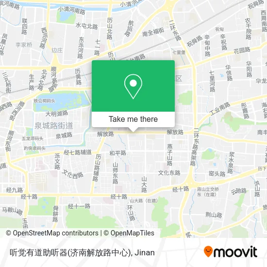 听觉有道助听器(济南解放路中心) map