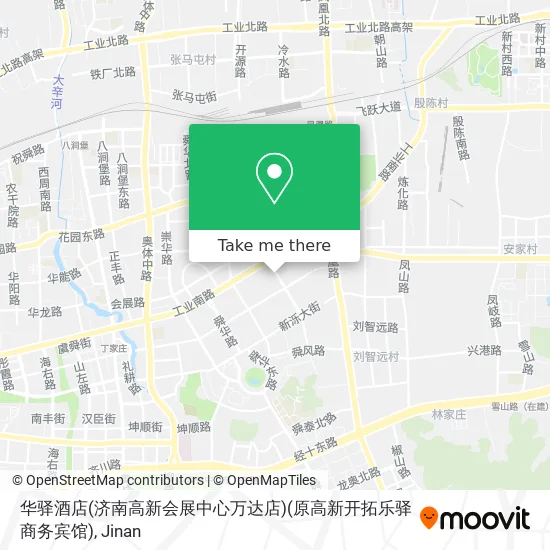 华驿酒店(济南高新会展中心万达店)(原高新开拓乐驿商务宾馆) map