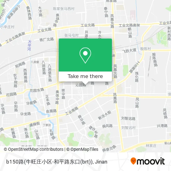 b150路(牛旺庄小区-和平路东口(brt)) map