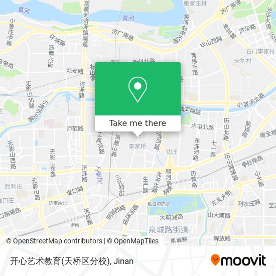 开心艺术教育(天桥区分校) map