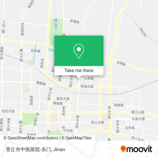 章丘市中医医院-东门 map