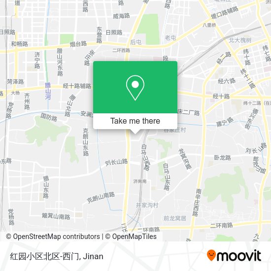 红园小区北区-西门 map