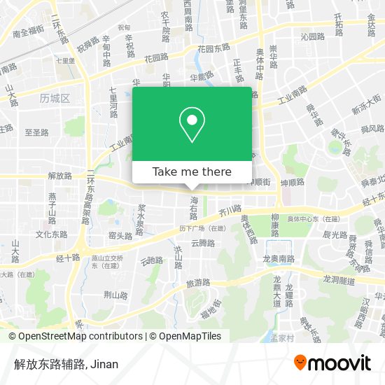 解放东路辅路 map