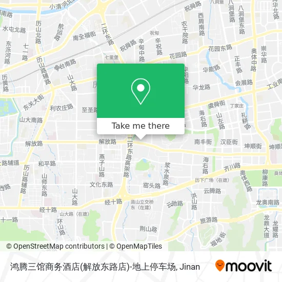 鸿腾三馆商务酒店(解放东路店)-地上停车场 map