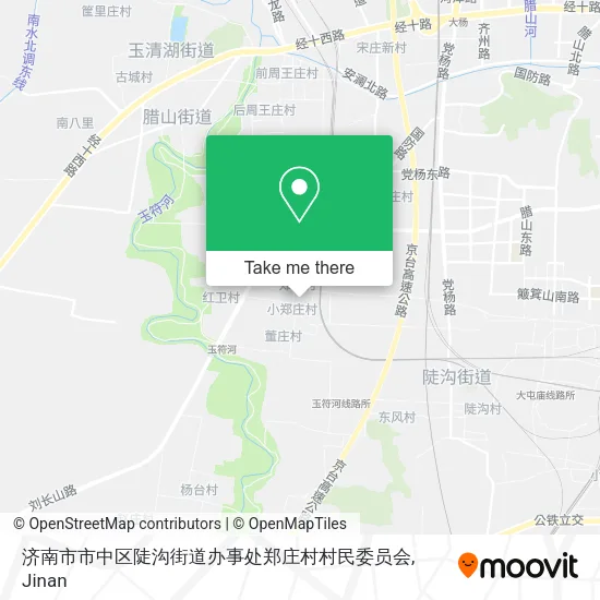 济南市市中区陡沟街道办事处郑庄村村民委员会 map