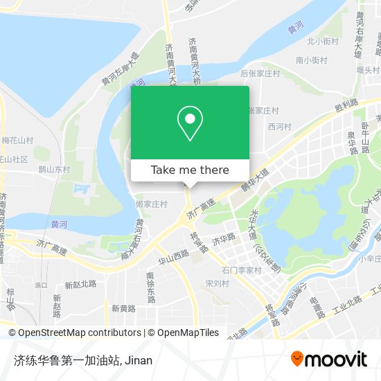 济练华鲁第一加油站 map