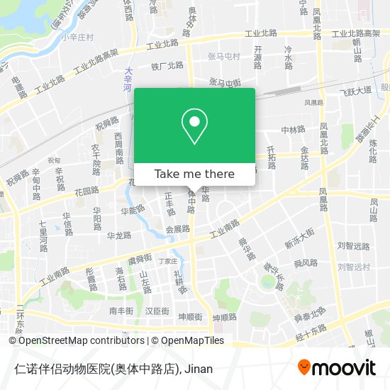 仁诺伴侣动物医院(奥体中路店) map