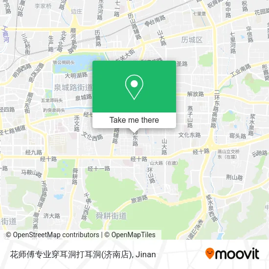 花师傅专业穿耳洞打耳洞(济南店) map