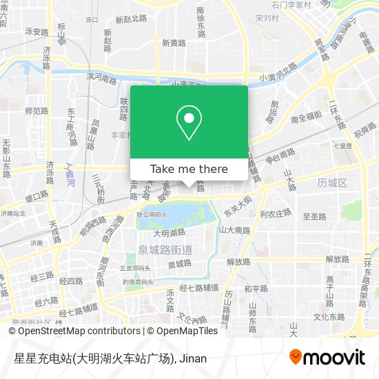 星星充电站(大明湖火车站广场) map