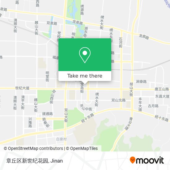 章丘区新世纪花园 map