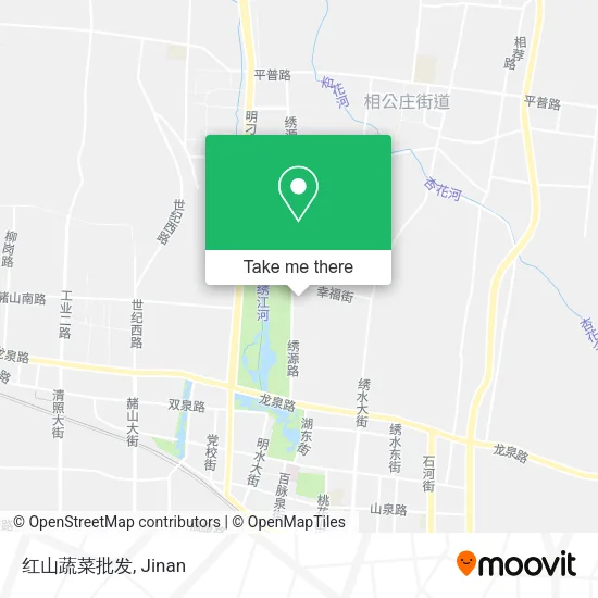 红山蔬菜批发 map