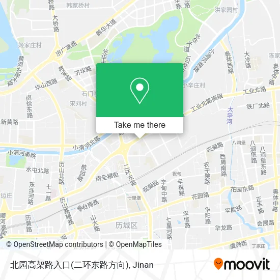 北园高架路入口(二环东路方向) map