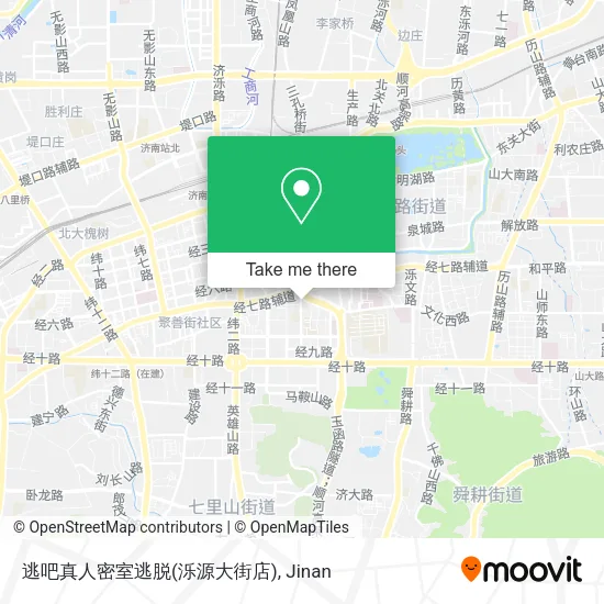 逃吧真人密室逃脱(泺源大街店) map