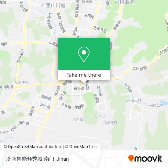 济南鲁能领秀城-南门 map