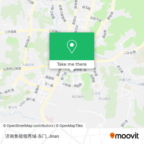 济南鲁能领秀城-东门 map