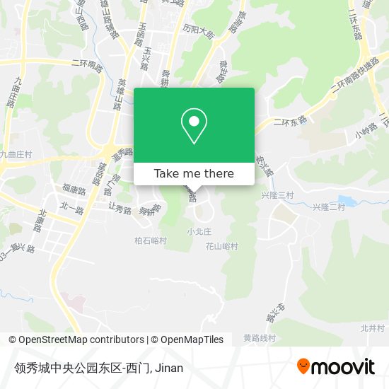 领秀城中央公园东区-西门 map