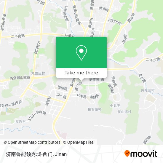 济南鲁能领秀城-西门 map