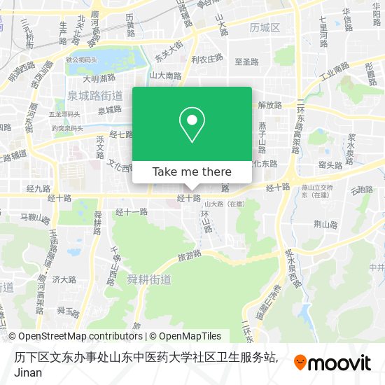 历下区文东办事处山东中医药大学社区卫生服务站 map