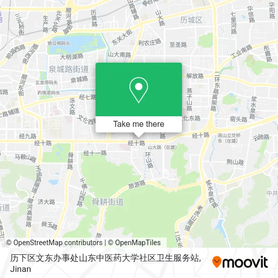 历下区文东办事处山东中医药大学社区卫生服务站 map