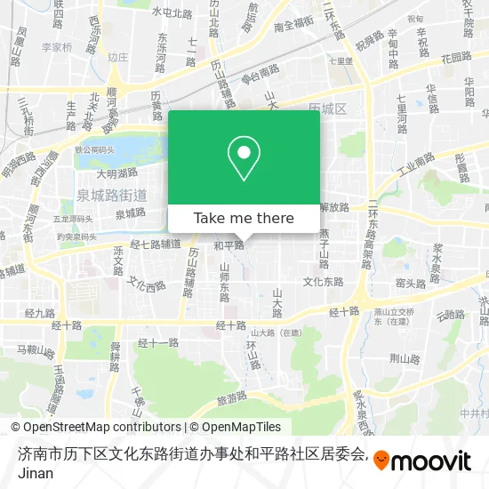 济南市历下区文化东路街道办事处和平路社区居委会 map