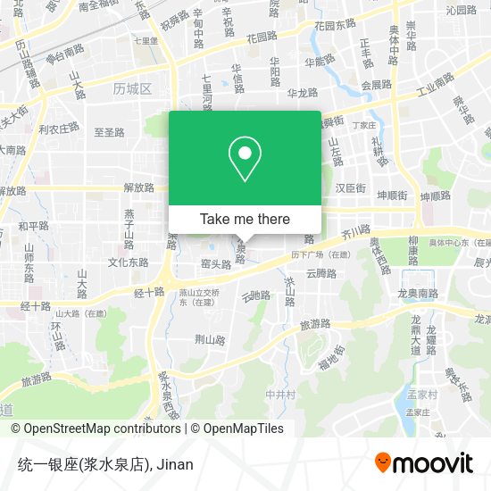 统一银座(浆水泉店) map