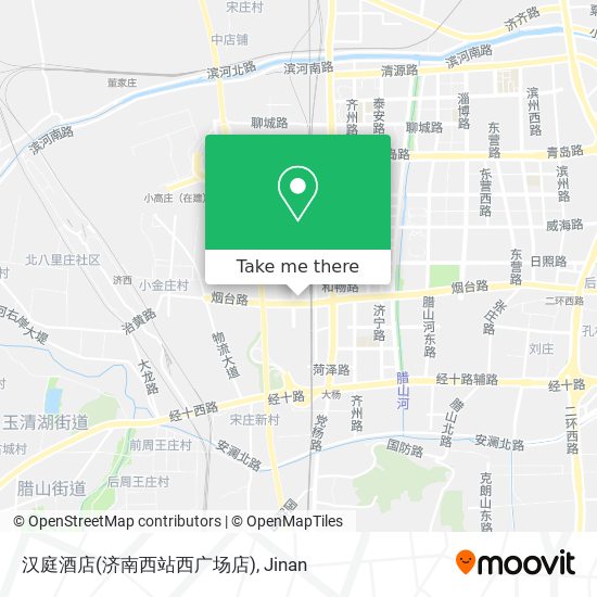 汉庭酒店(济南西站西广场店) map