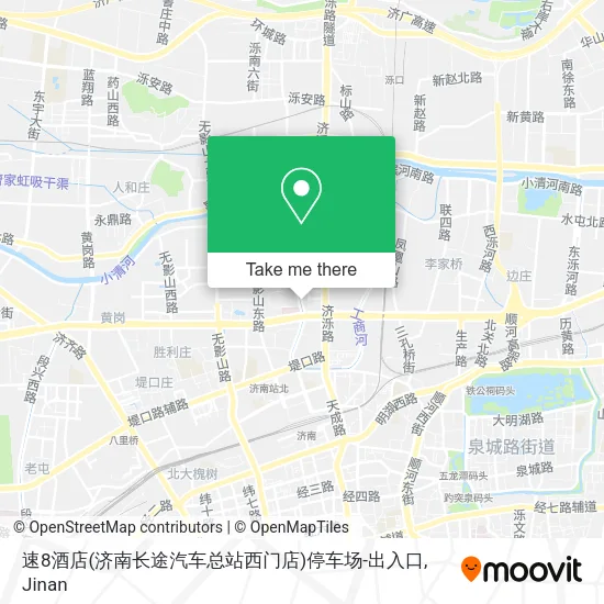 速8酒店(济南长途汽车总站西门店)停车场-出入口 map