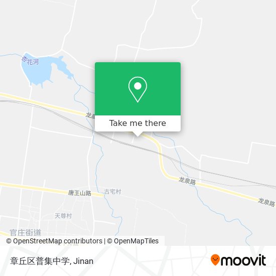 章丘区普集中学 map