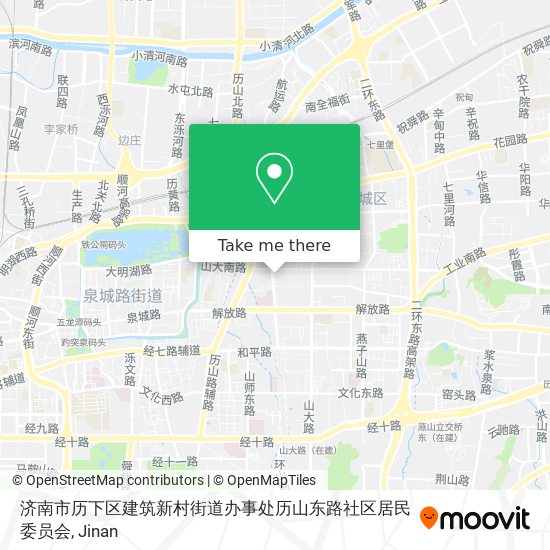 济南市历下区建筑新村街道办事处历山东路社区居民委员会 map