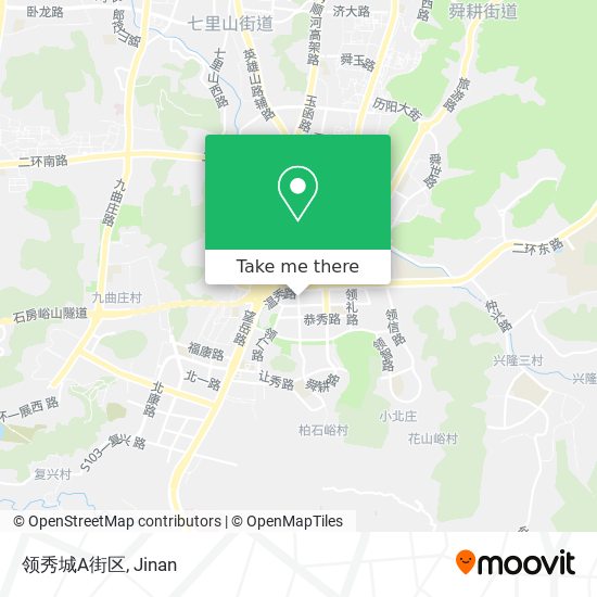 领秀城A街区 map