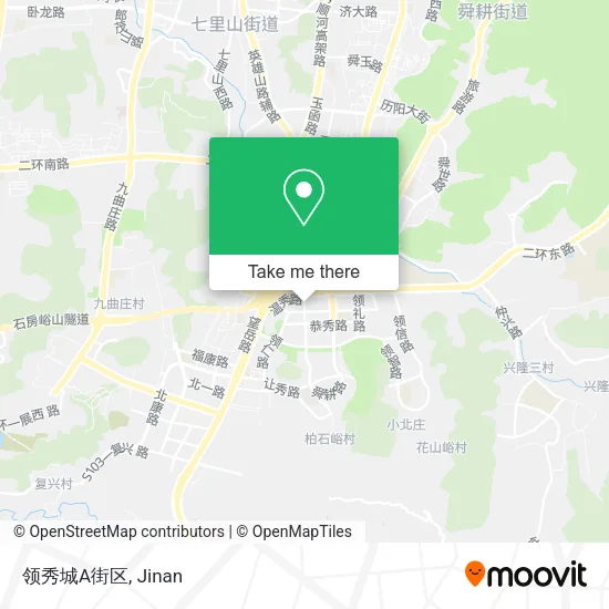 领秀城A街区 map
