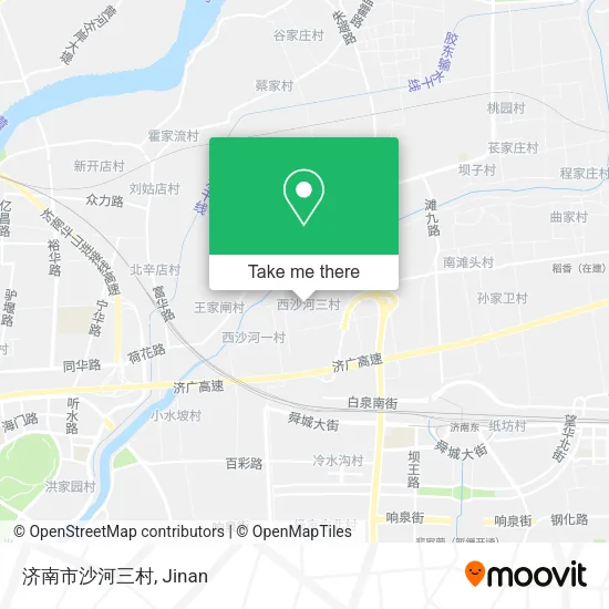 济南市沙河三村 map