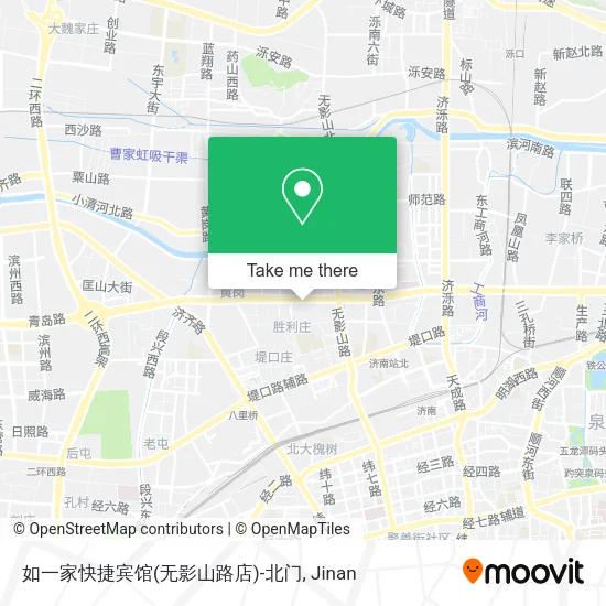 如一家快捷宾馆(无影山路店)-北门 map