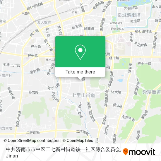 中共济南市市中区二七新村街道铁一社区综合委员会 map