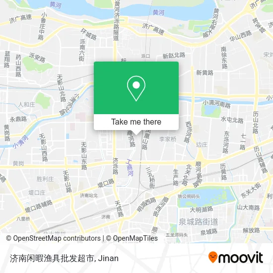 济南闲暇渔具批发超市 map