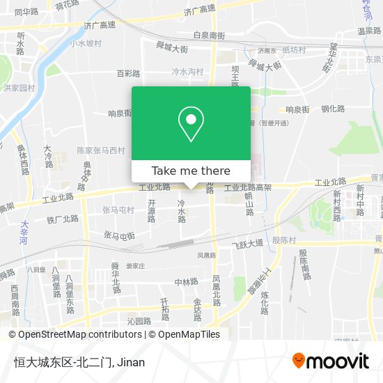 恒大城东区-北二门 map
