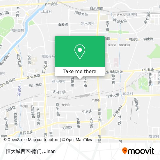恒大城西区-南门 map