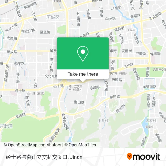 经十路与燕山立交桥交叉口 map