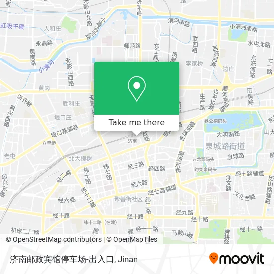 济南邮政宾馆停车场-出入口 map