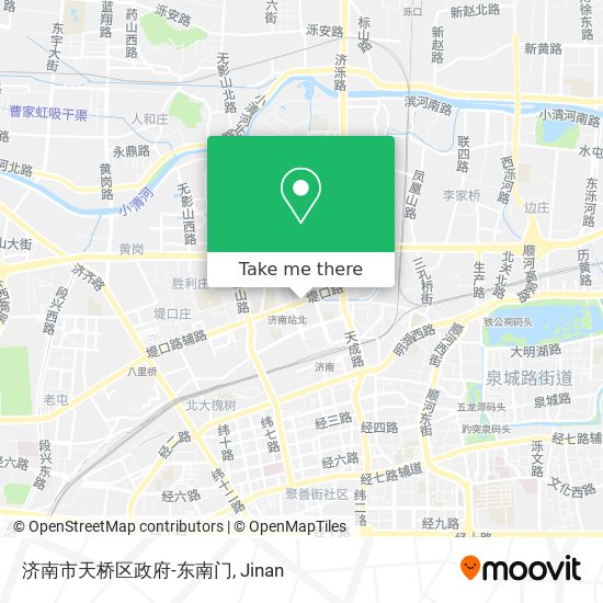 济南市天桥区政府-东南门 map