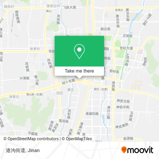 港沟街道 map