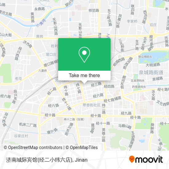 济南城际宾馆(经二小纬六店) map