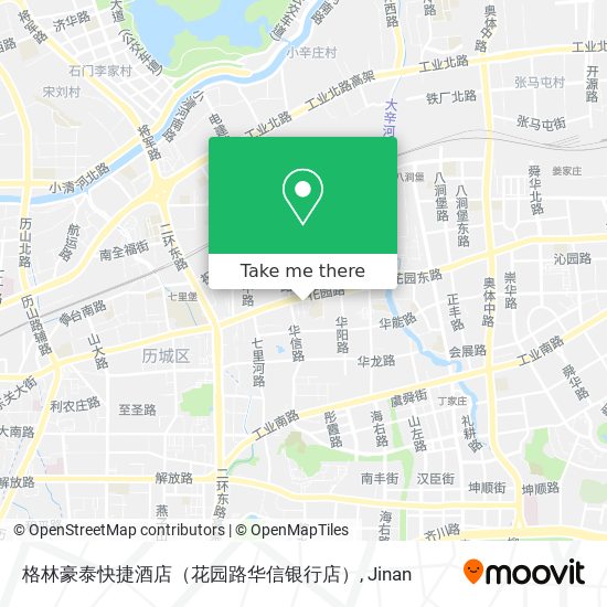 格林豪泰快捷酒店（花园路华信银行店） map