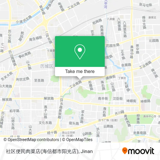 社区便民肉菜店(海信都市阳光店) map